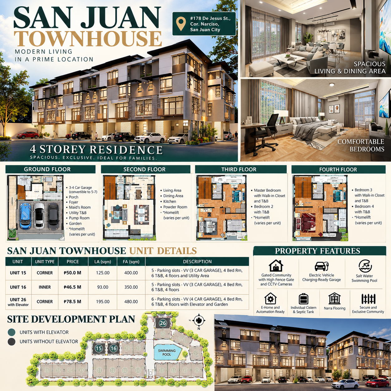 4-storey townhouse in San Juan City