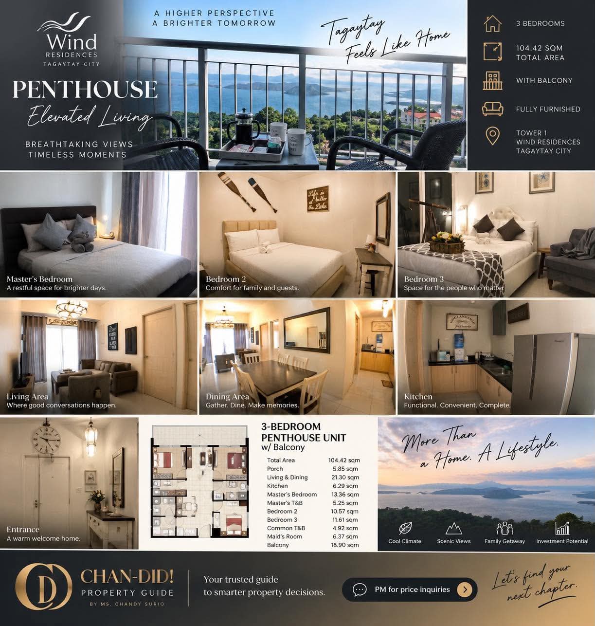 3 Bedroom Penthouse at Tagaytay